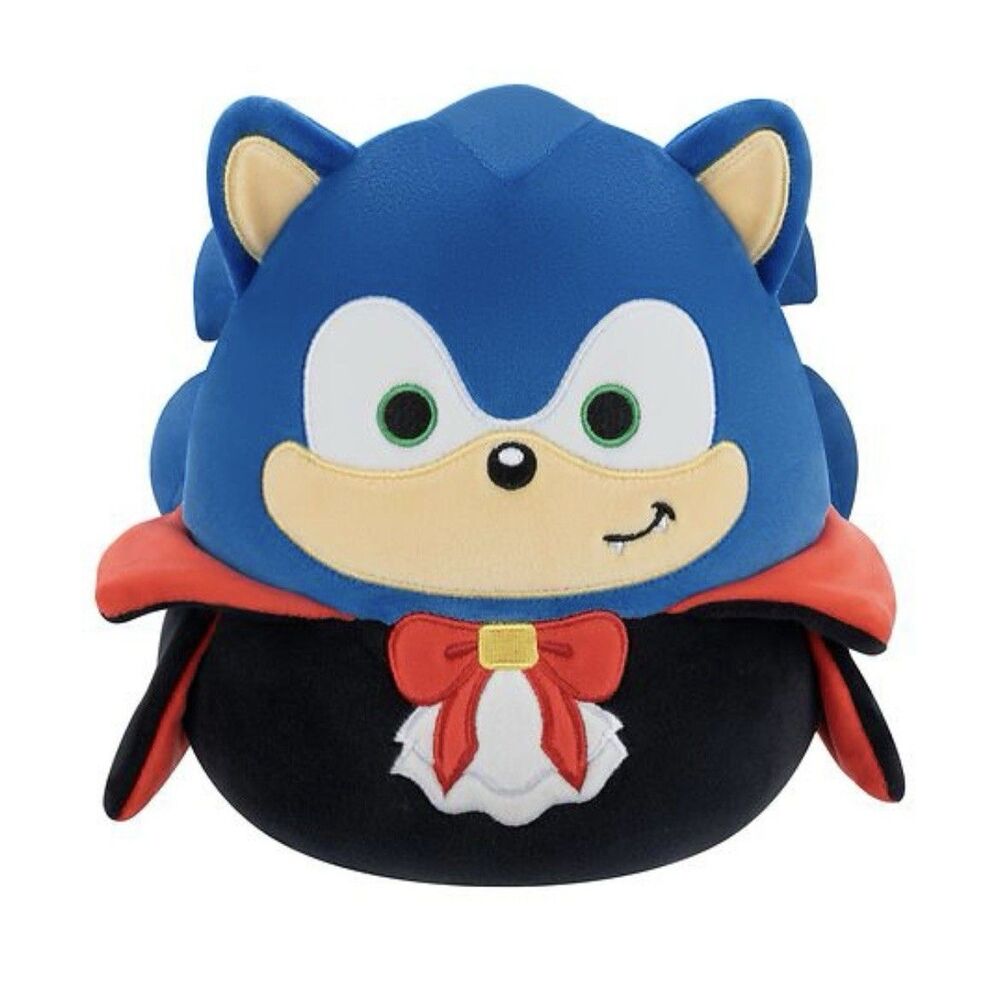 Sonic The Hedgehog Halloween Vampire Dracula Sonic Squishmallows 8” Plush Doll